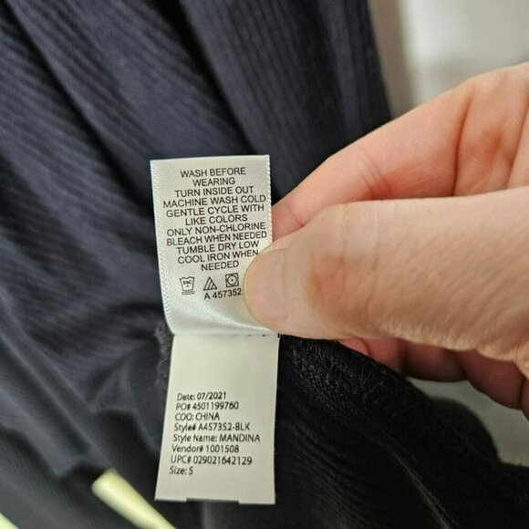 Logo Lounge Lori Goldstein Womens Black Ribbed Open Front Cardigan Sweater S - Picture 5 of 12